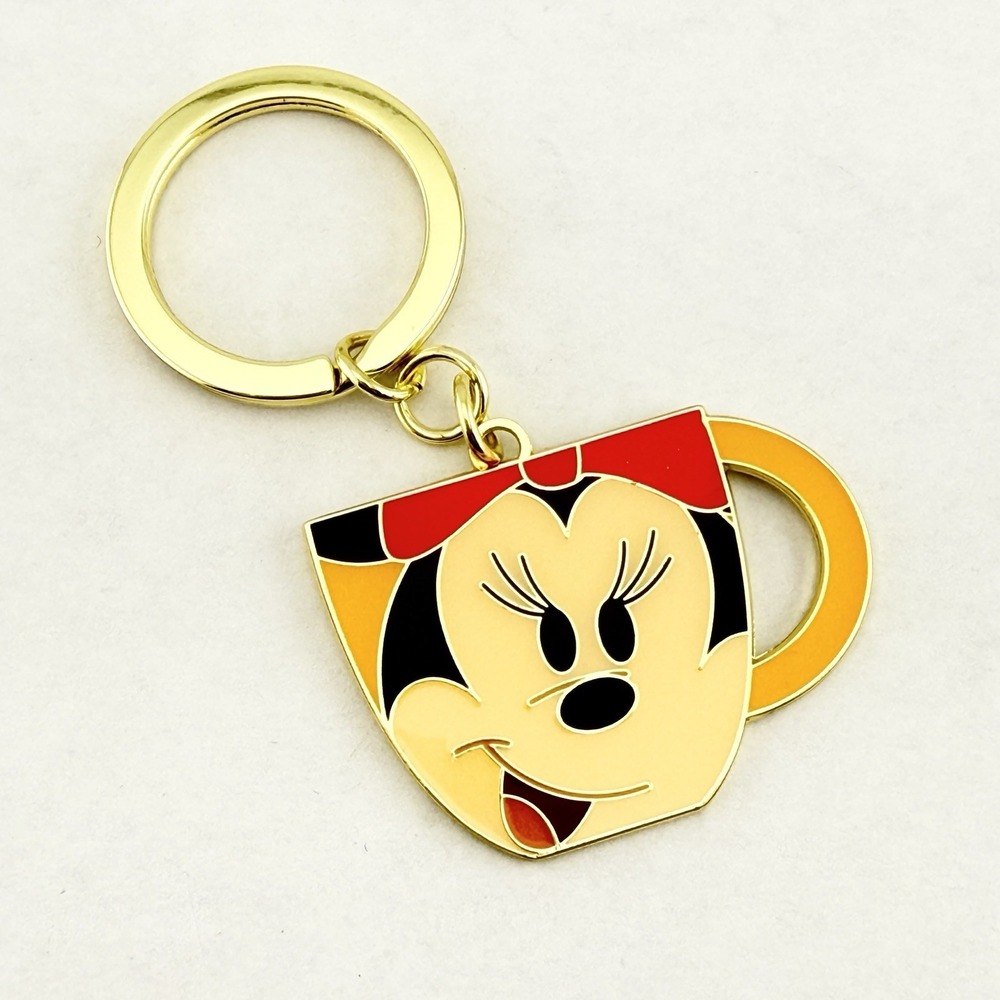 2025 Disney Parks Minnie‎ Mouse Teacup Mug Keychain Bag Charm Disneyland World E
